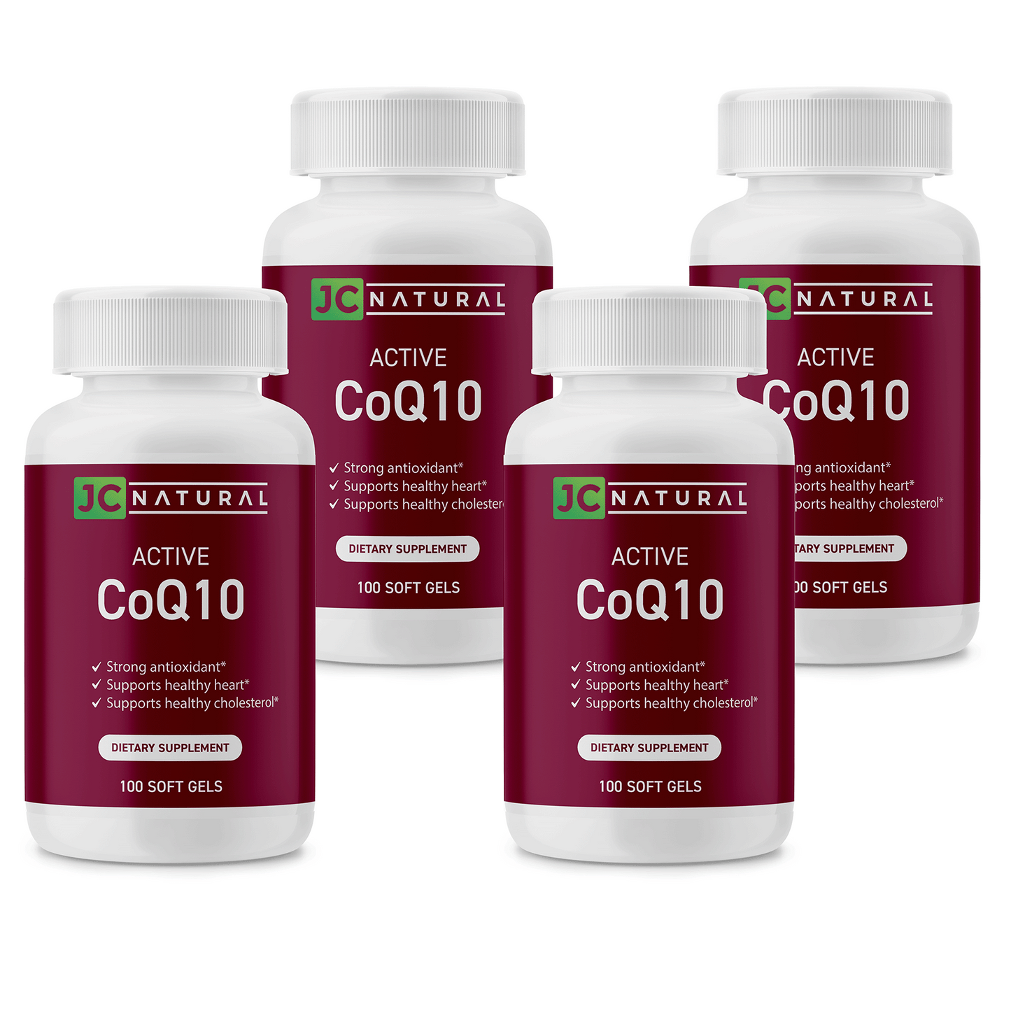 슈퍼 액티브 코큐텐, 100소프트젤, 4병(묶음 판매, 한시적)