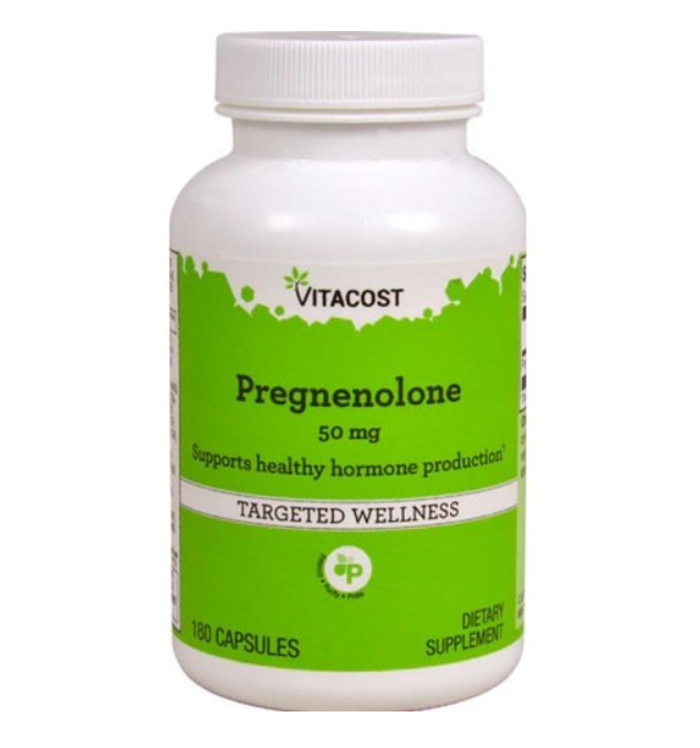 Vitacost 비타코스트 Pregnenolone 프레그네놀론 두뇌건강 50 mg 90캡슐