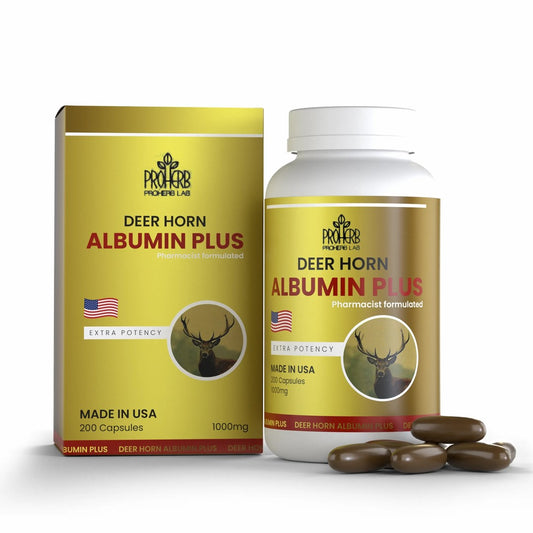 Pro Herb labs 녹용 알부민 플러스 Deer Horn Albumin Plus 1000 mg 200 캡슐