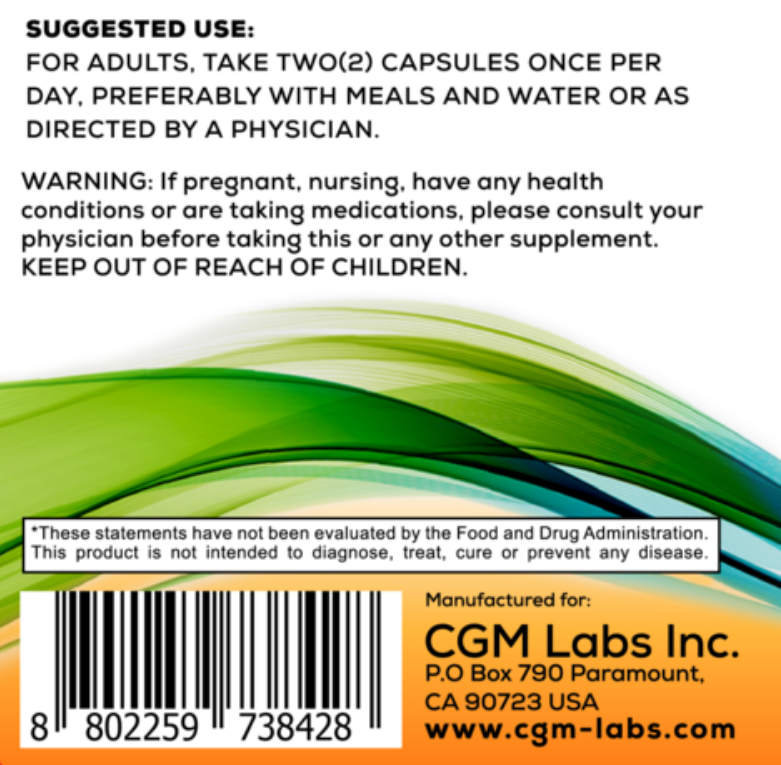 CGM Labs 아프리카 망고 (와일드 망고) 추출물 1000 mg 180캡슐