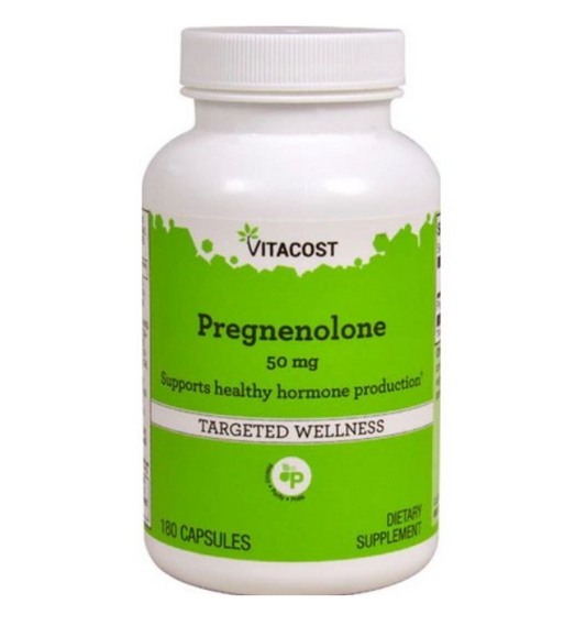 Vitacost 비타코스트 Pregnenolone 프레그네놀론 두뇌건강 50 mg 90캡슐