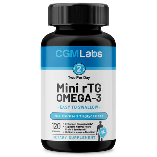 CGM Labs - rTG Omega 3 Fish Oil, 960mg -120 Count